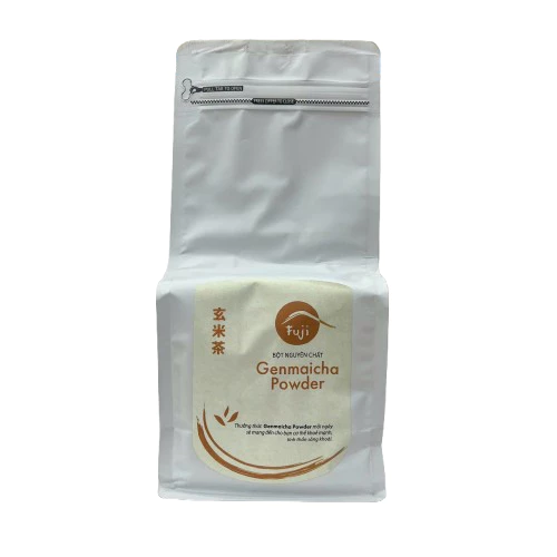 富士玄米茶パウダー CHINHSON 500g 日本技術 焙煎玄米茶粉末 ドリンク・お菓子作り用