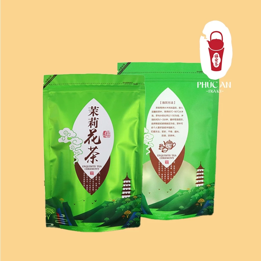 福建ジャスミン緑茶 100g – 消化促進、ダイエット、美肌をサポート！濃厚な渋みと甘い余韻