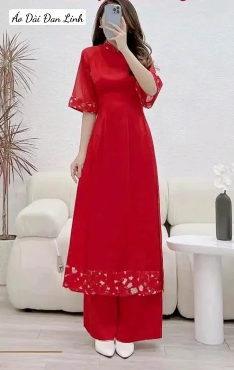 ベトナム衣装 アオザイ モダンスタイル 2023年モデル フルカラー Ao Dai Dan Linh