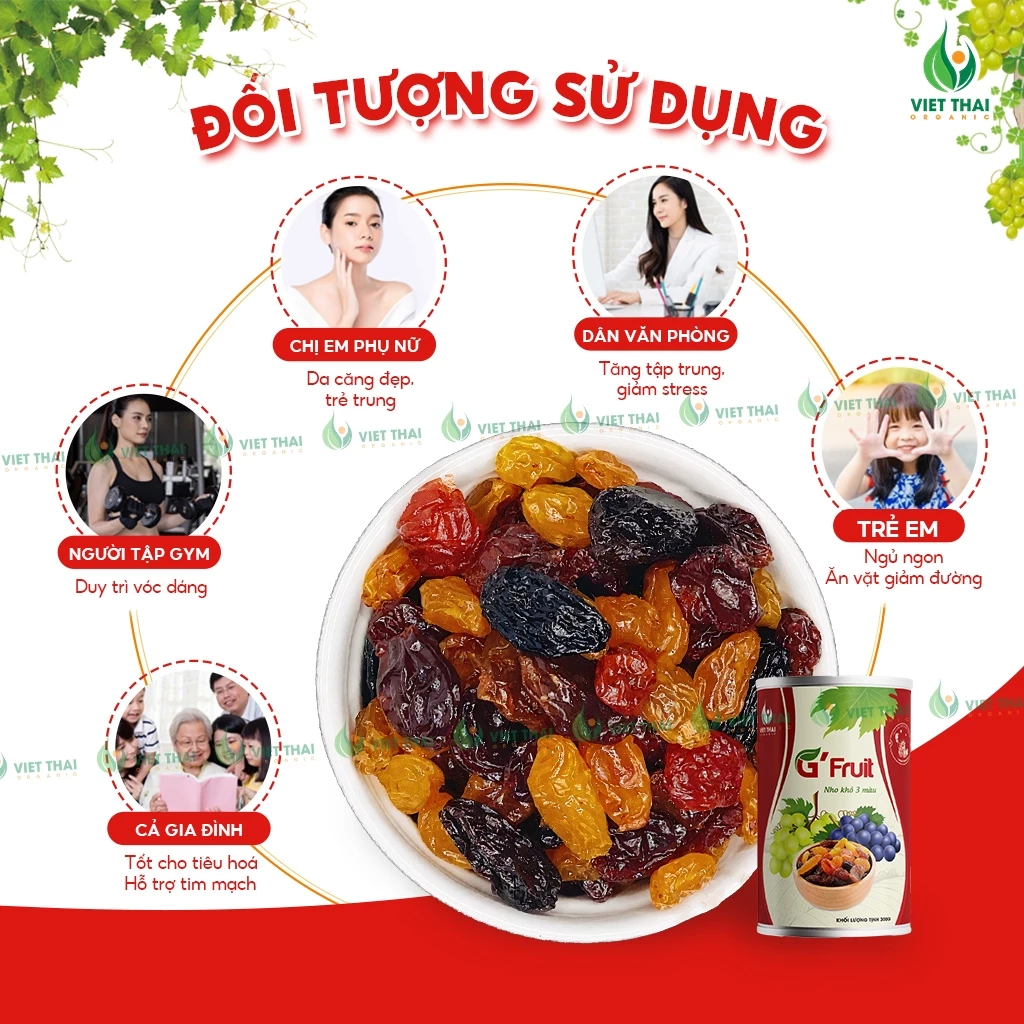 G’Fruit 厳選大粒3色ミックスレーズン (100g) 最高品質オーガニック