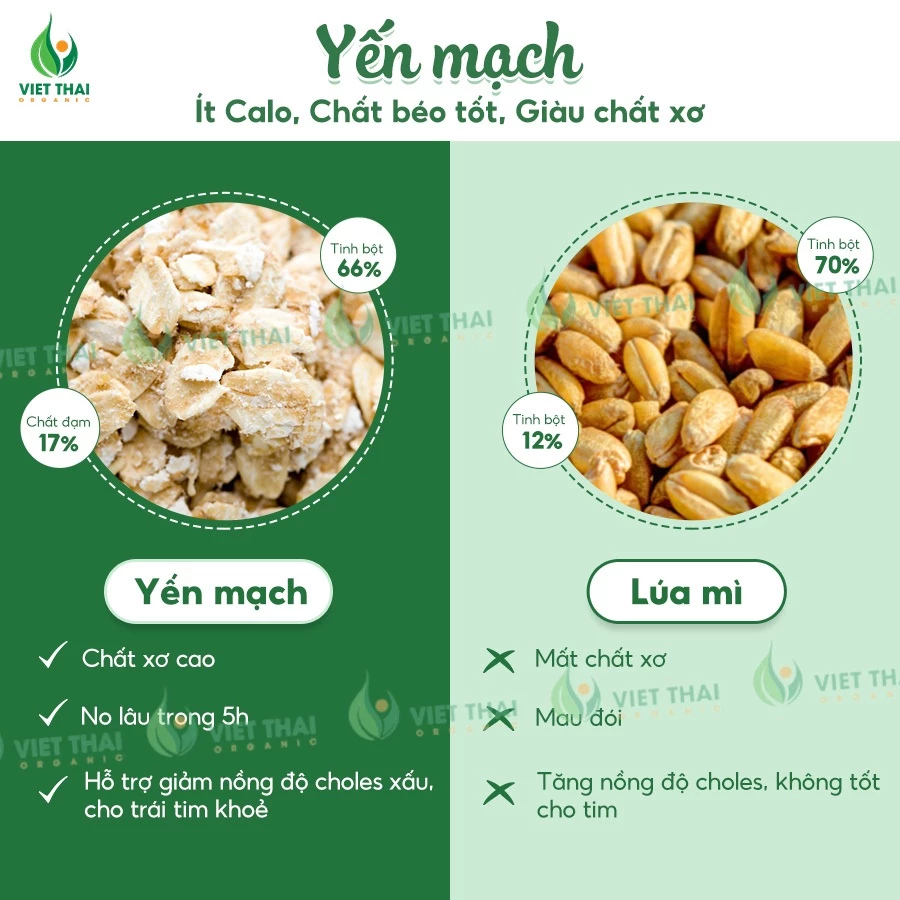 G'Nut 純粋ロールドオーツ（オートミール）500g | ベトタイオーガニック製ヘルシー食品