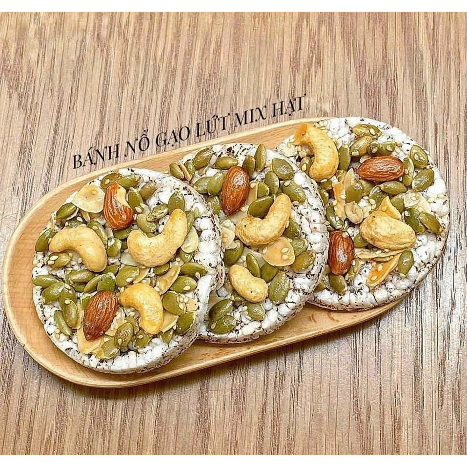 Gạo Lứt Mộc Châu Healthy Snacks Bánh Nổ Gạo Lứt Mix Hạt 食物繊維とビタミン豊富 250g Mộc Châu