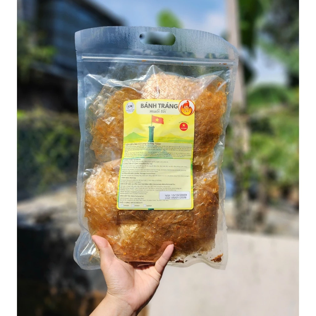 ガウメオ ヴィーガン 激辛塩にんにくライスペーパー 500g (ジップバッグ入り)