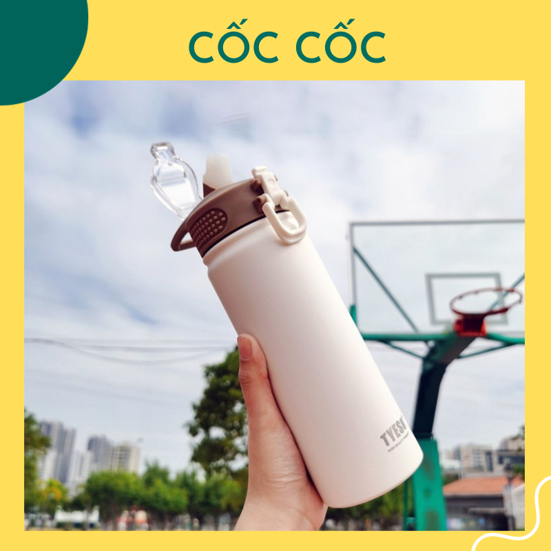 本物のTyeso Thermoser Vase 304ステンレス鋼で作られた750mlの体積は安全で、暑くて寒い-COC COC -Blue