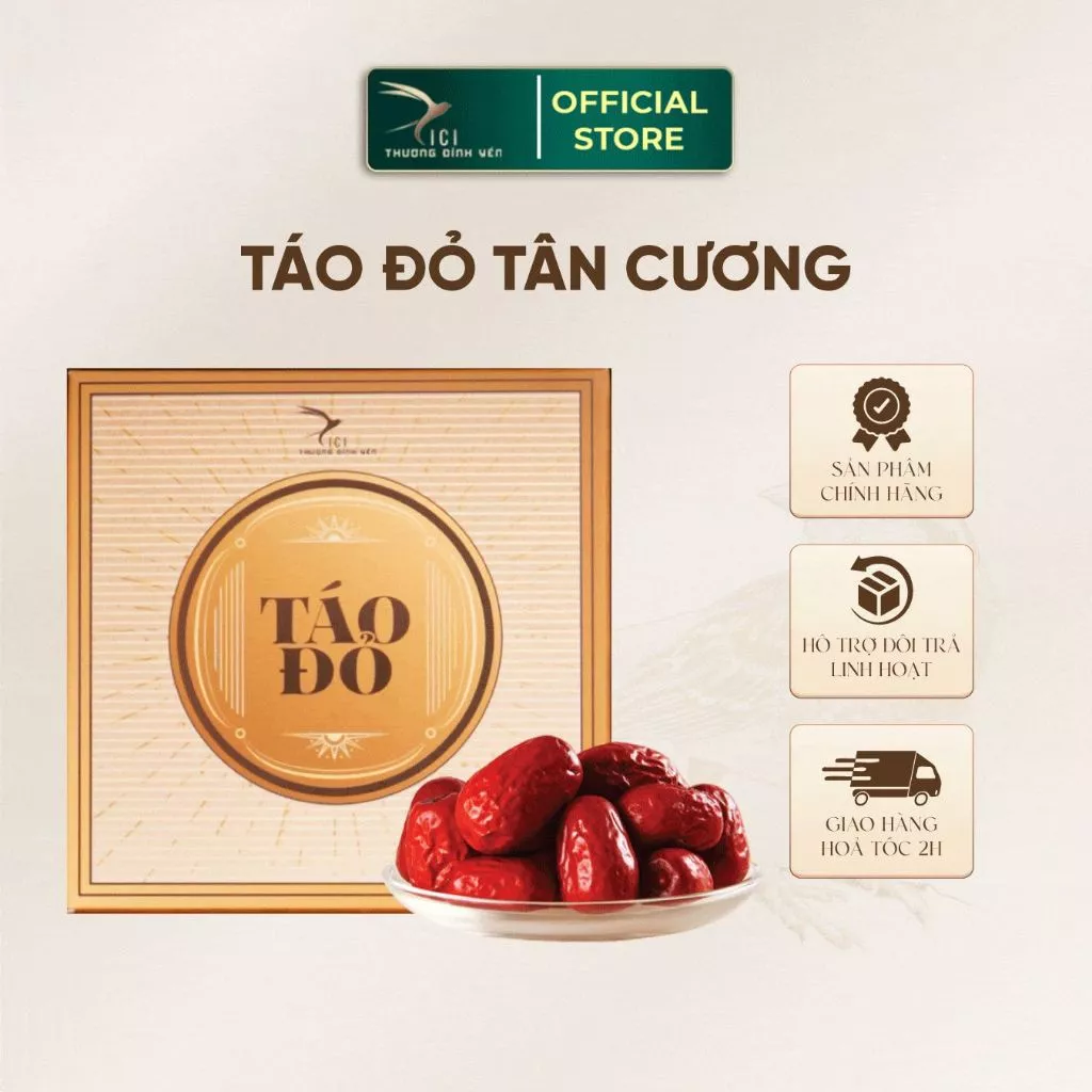 [ギフト] CiCi thượng đỉnh yến プレミアム新疆紅棗 (ナツメ) 200g - 免疫力・肝臓保護・睡眠改善