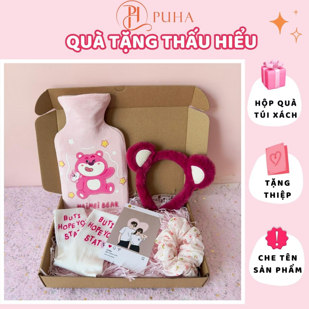 保温・保冷バッグのギフトセット 腹部用 生理 PH PUHA