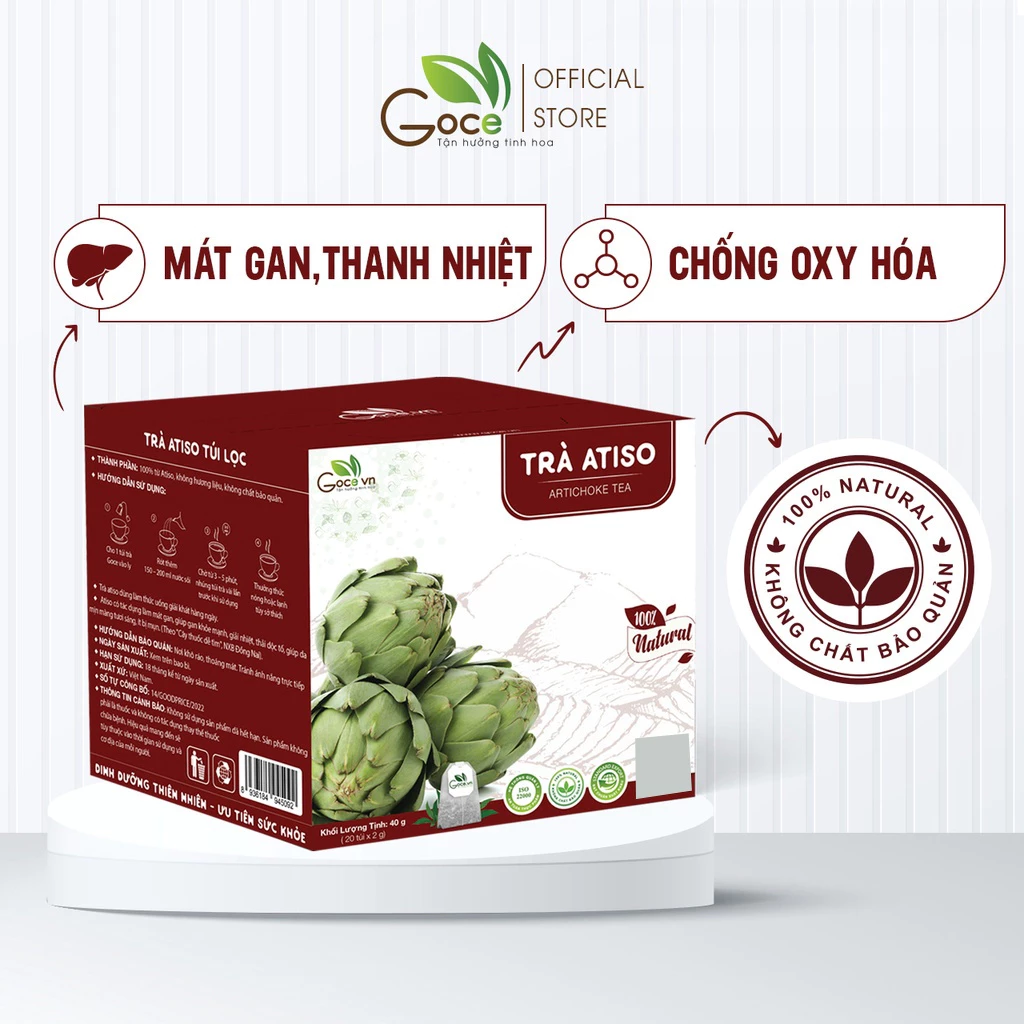 Goce アーティチョークティー（ティーバッグ）- 肝臓ケア＆デトックス