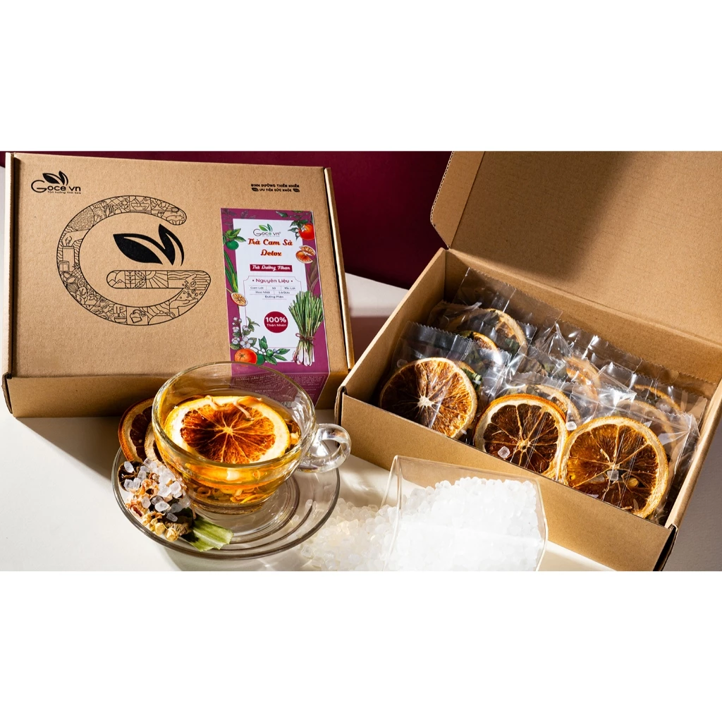 Goceデトックス オレンジレモングラスティー - 220gボックス
