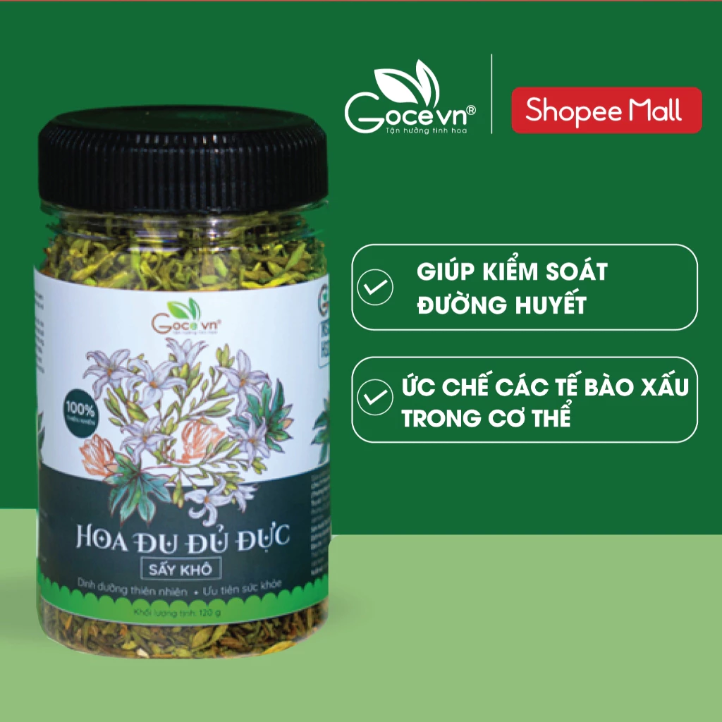 Goce 乾燥雄パパイヤの花 - 伝統ハーブ 120g瓶