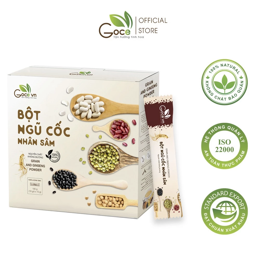 Goce 高麗人参五穀シリアルパウダー - 180g (10g×18袋)