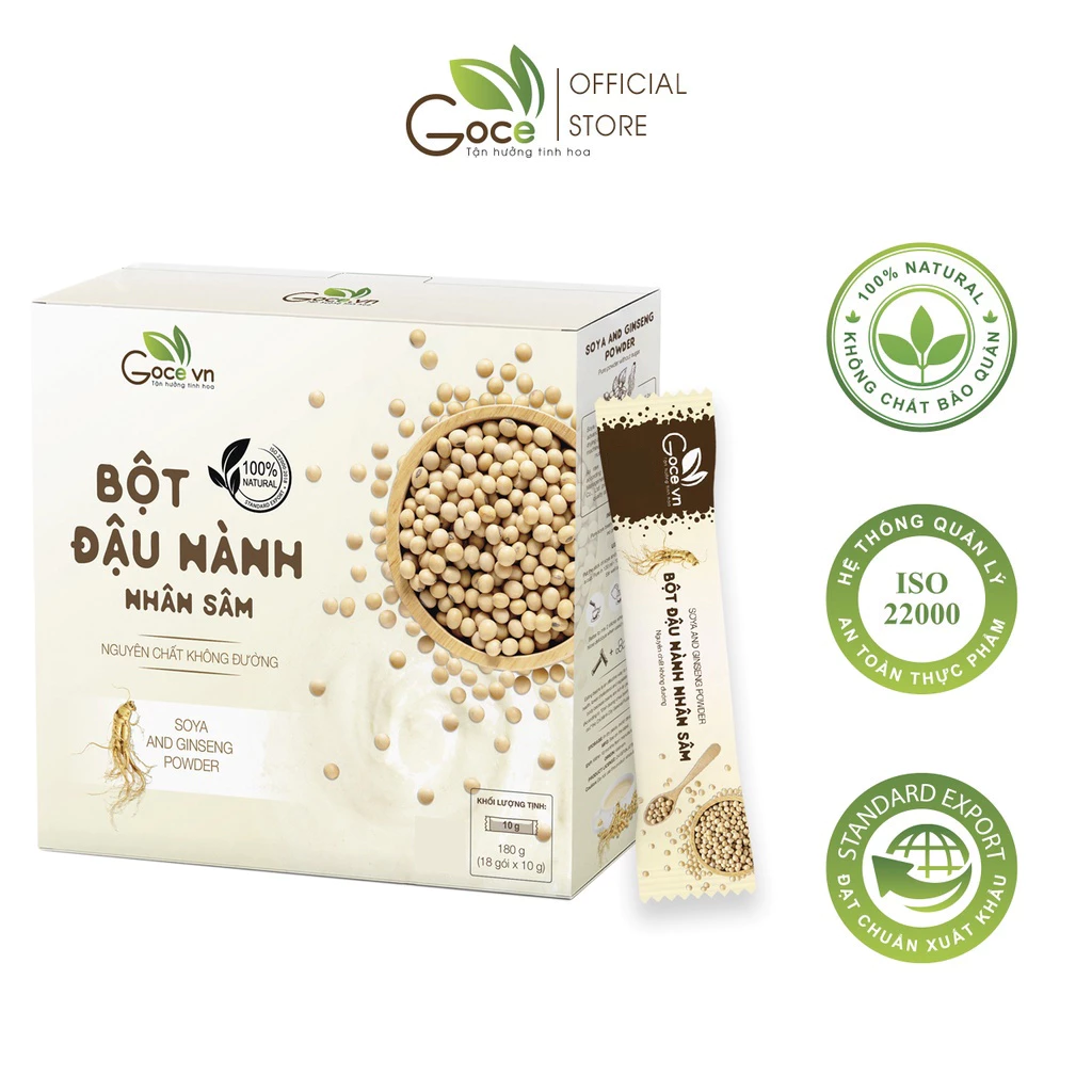 GOCE高麗人参豆乳パウダー – 180g (10g x 18袋)