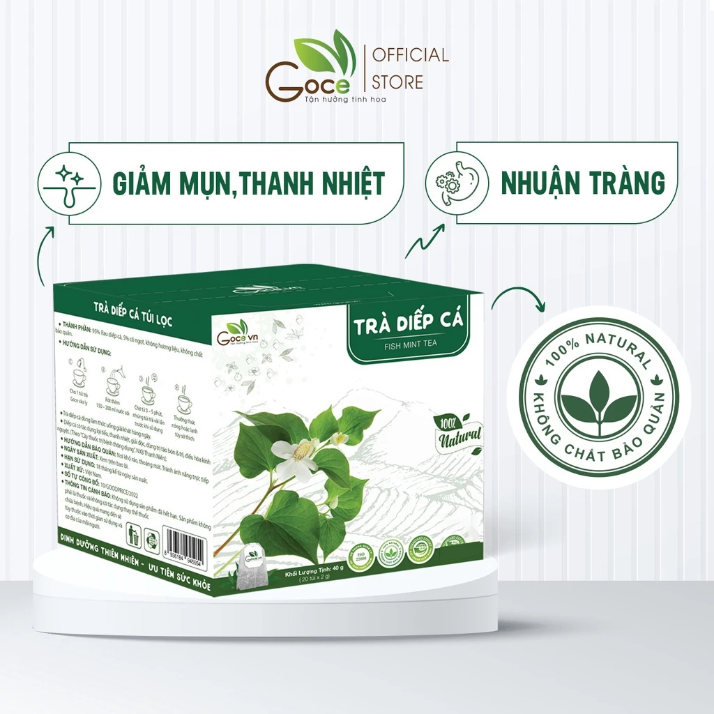 ゴーチェ ドクダミティーバッグ - ニキビケア＆体内デトックス