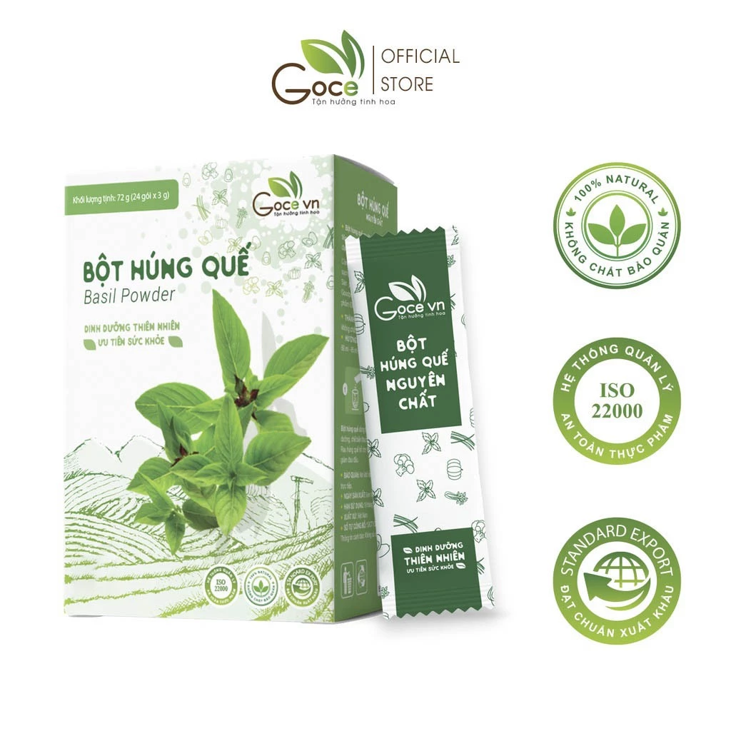 ゴーチェ 純粋バジルパウダー 72g (3g x 24袋)