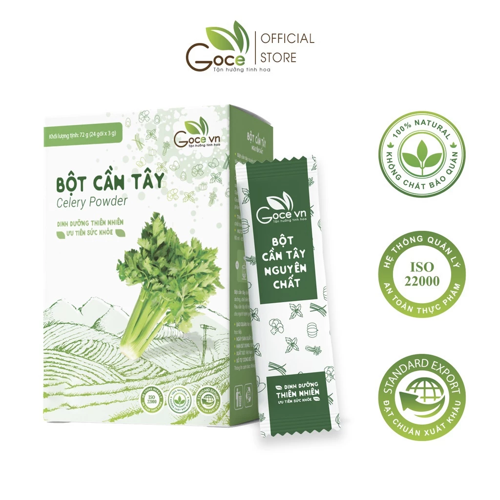 Goce 純粋セロリパウダー – 72g (3g x 24袋)