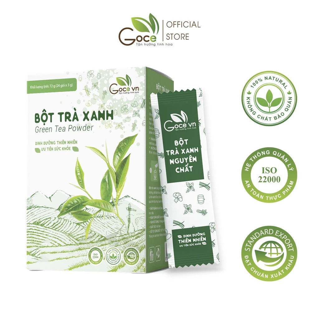 Goce 純粋抹茶パウダー - 72g (3g×24袋)