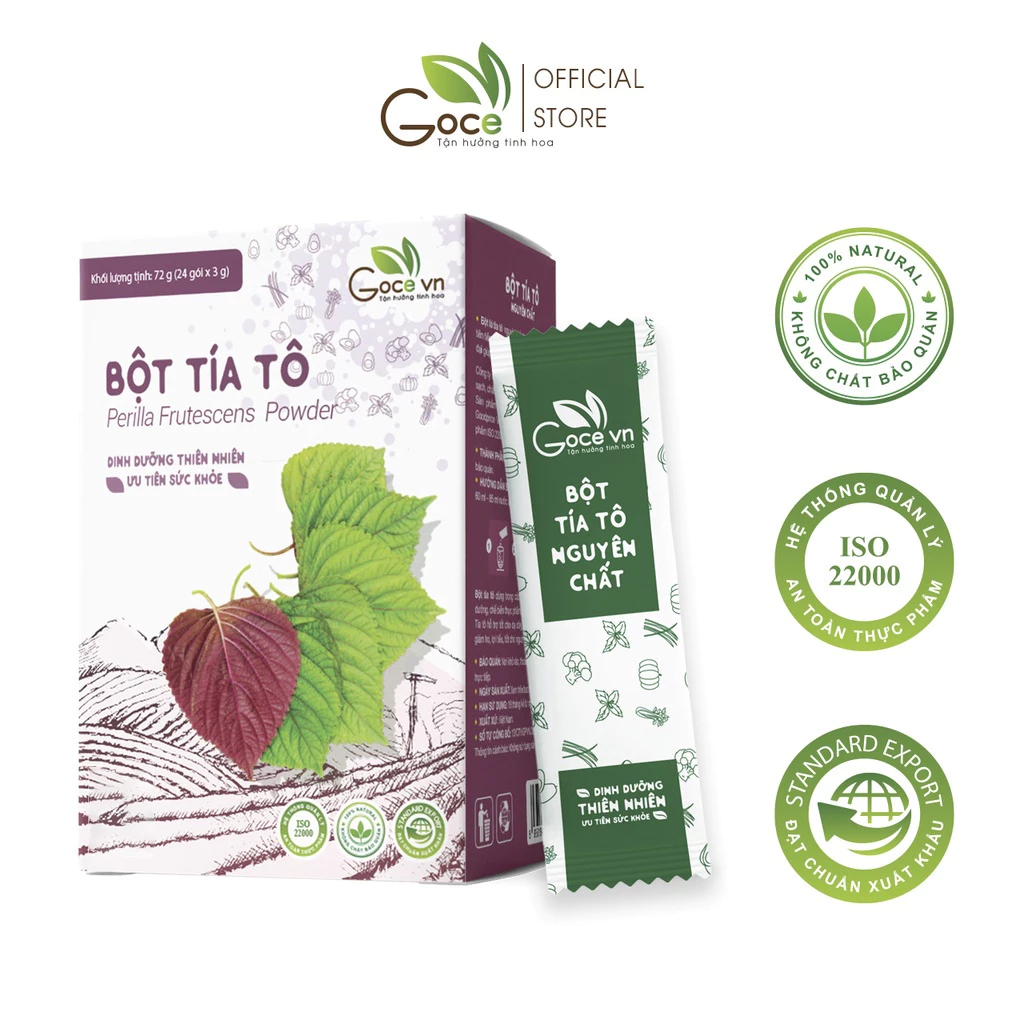 Goce 純粋紫蘇パウダー – 72g (3g x 24袋)