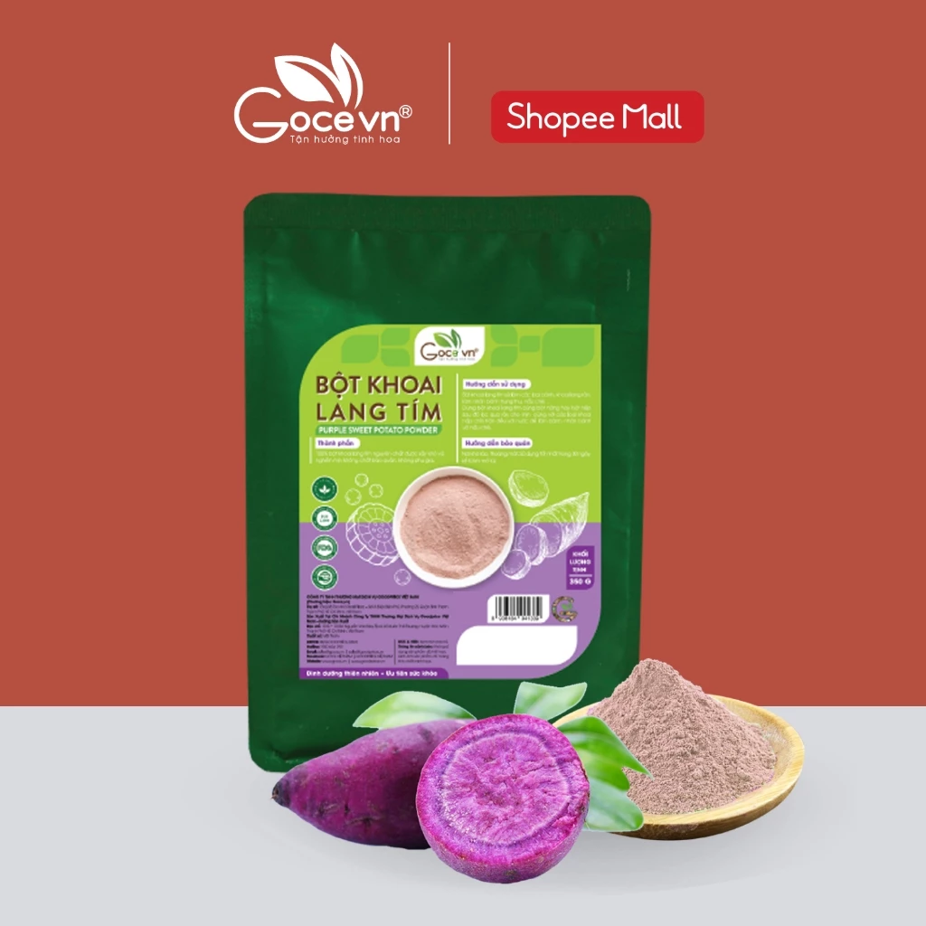 GOCE 紫芋パウダー 350g - ベトナム産スーパーフードで美容と健康をサポート