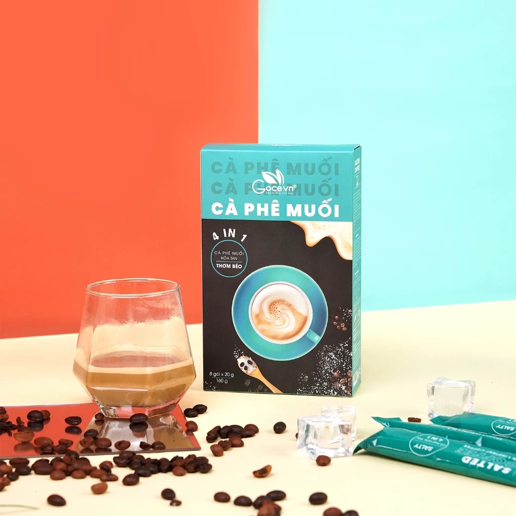 Goce ソルテッドコーヒー 4in1 インスタントコーヒー 160g (8袋 x 20g)