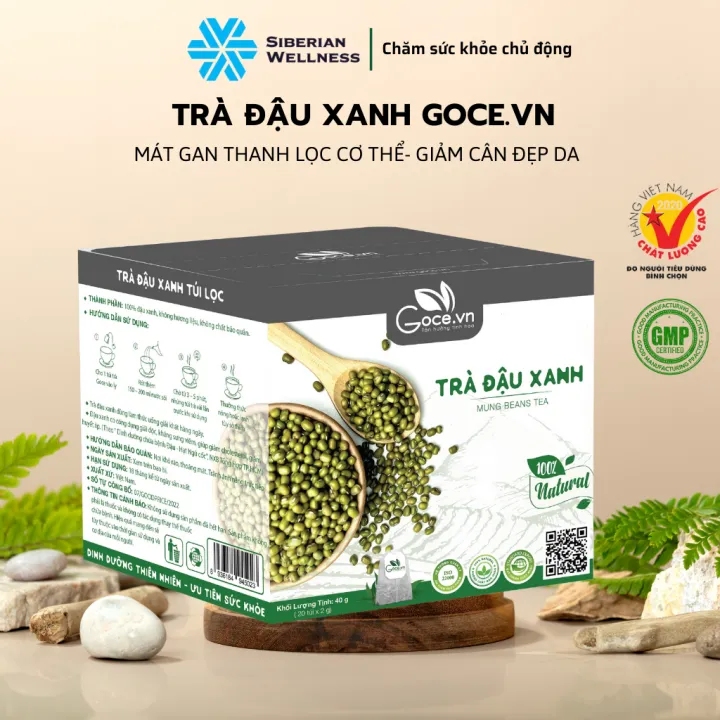 緑豆茶 20袋 ティーバッグ Goce