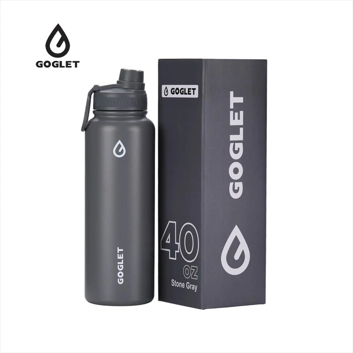 GOGLET スポーツ用保温ボトル 950ml – アッシュグレー | 長時間保冷、トレンドをリードするデザイン