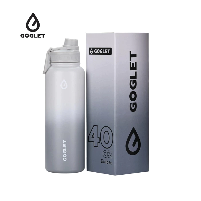 GOGLETスポーツ保冷ボトル - 超長時間保冷 650ml エクリプスカラー