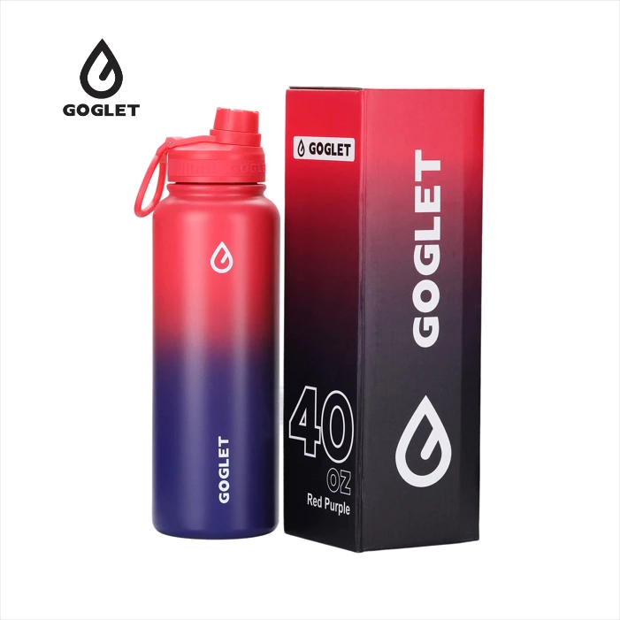GOGLET スポーツ保冷ボトル - 魅惑のレッドパープル 650ml | 長時間保冷・耐久性抜群