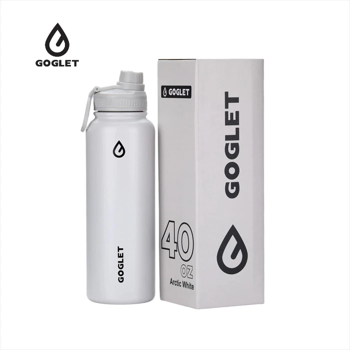 GOGLET スポーツ保冷ボトル 950ml - 北極ホワイト 魔法瓶