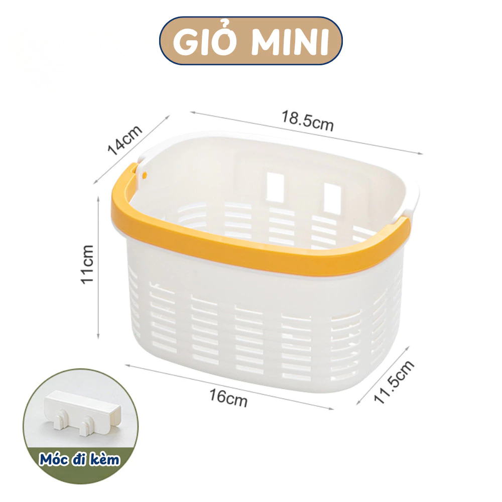 GONHOUSE ベビーベッドサイド吊り下げミニバスケット - おむつ＆ミルク用品収納