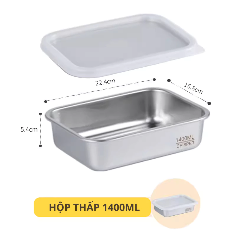 ゴリラシェフ 1400ml ステンレス製食品保存容器 - 安全・長持ち・多機能