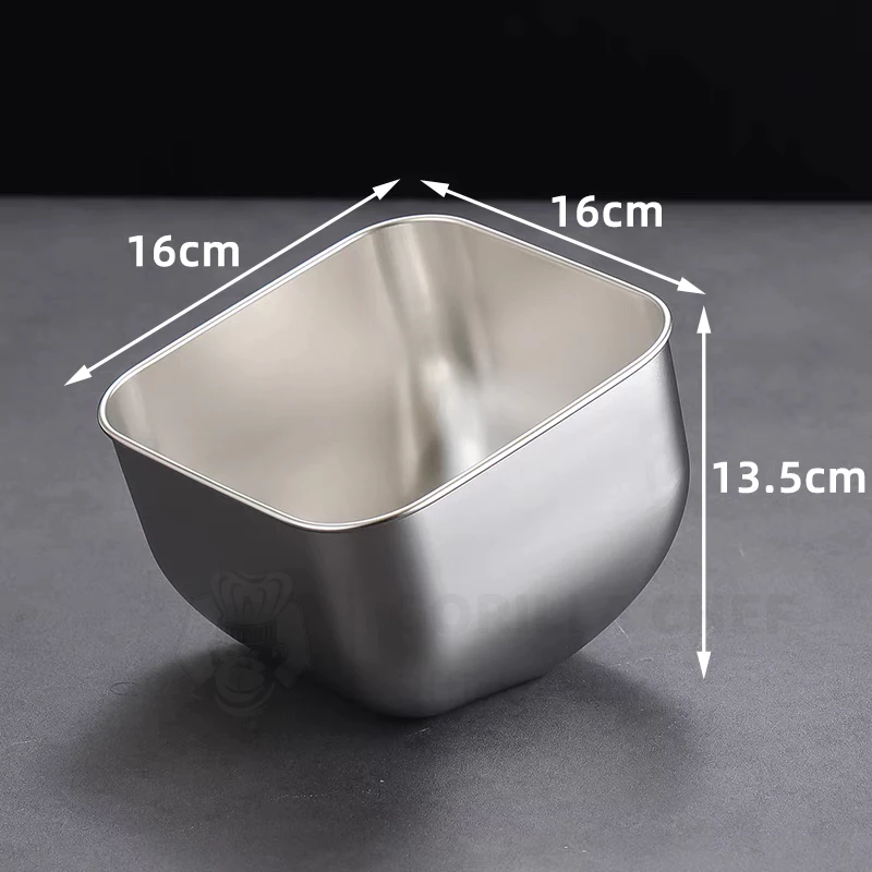 GORILLA CHEF 16cm ステンレス製 調味料・野菜保存容器 卓上ディスプレイ用