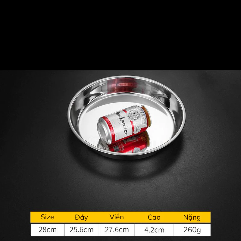 ゴリラシェフ フラット底ステンレス皿 28cm (蒸し料理・オーブン対応)