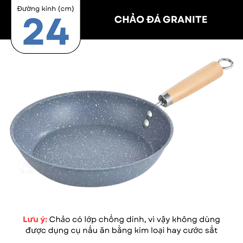 ゴリラシェフ 日本式深型焦げ付かないフライパン 24cm 全熱源対応