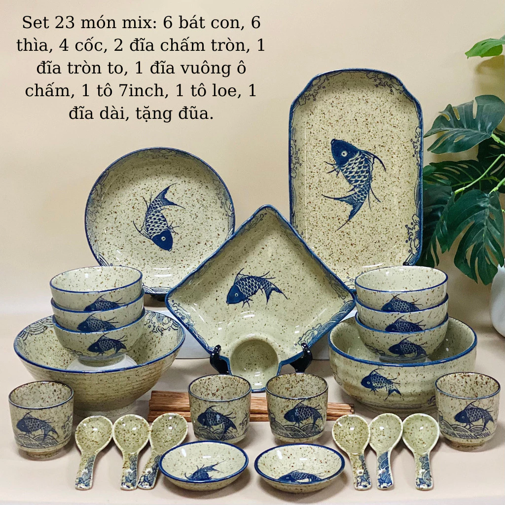 Gosuブランド 和風レトロ 魚型食器セット - 食卓を彩る高級陶器