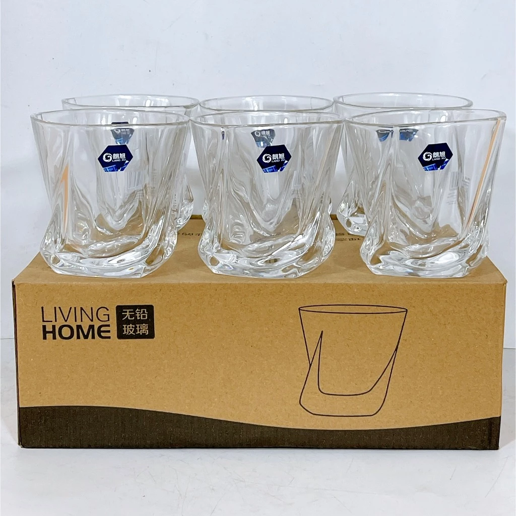 GOSU 高品質ガラスカップ 6個セット モデルLXY4009-1 300ml 安全で美しいデザイン