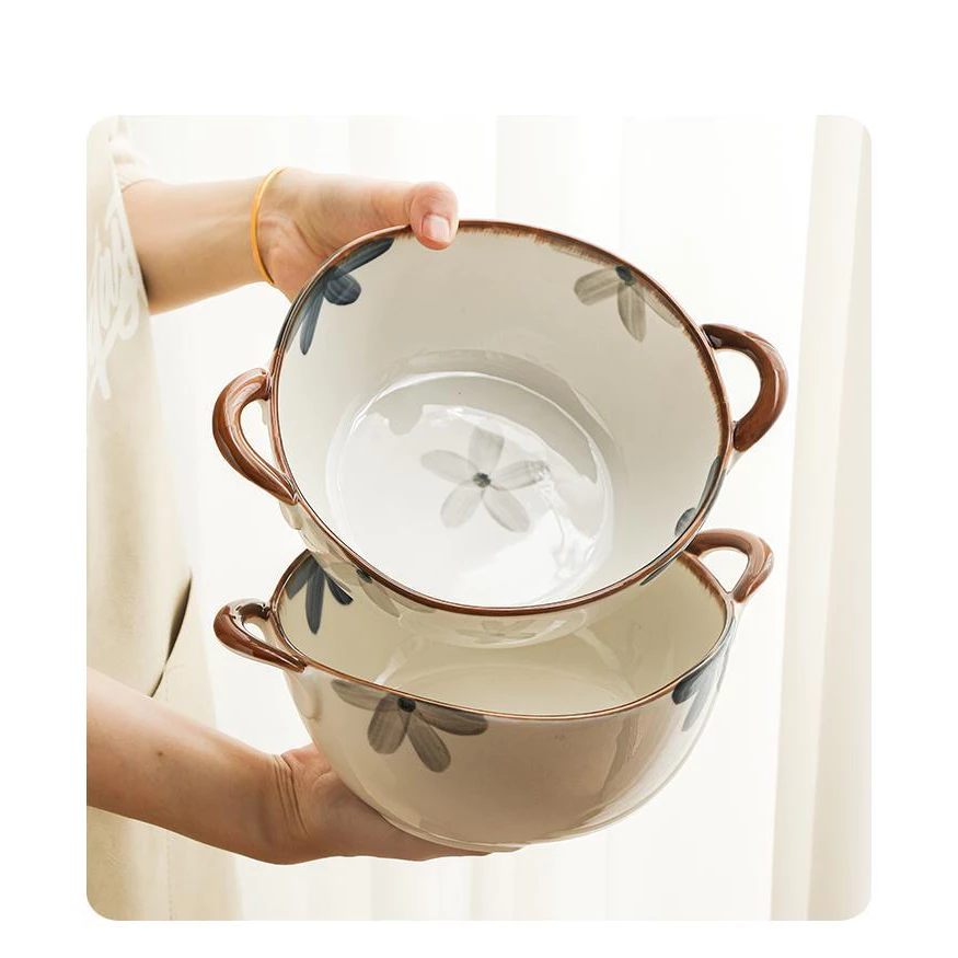 GOSUブランド 高級釉薬仕上げ ブルーキャベツ柄 食器セット - オーブン・食洗機対応