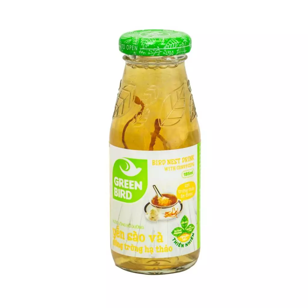 グリーンバード 燕の巣＆冬虫夏草 栄養ドリンク 185ml x 6本 ギフトボックス | 健康サポート