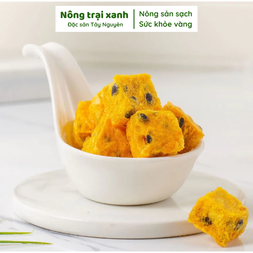 緑の農場 特製ドライパッションフルーツ 100g (おやつ、健康的なギフトに最適)