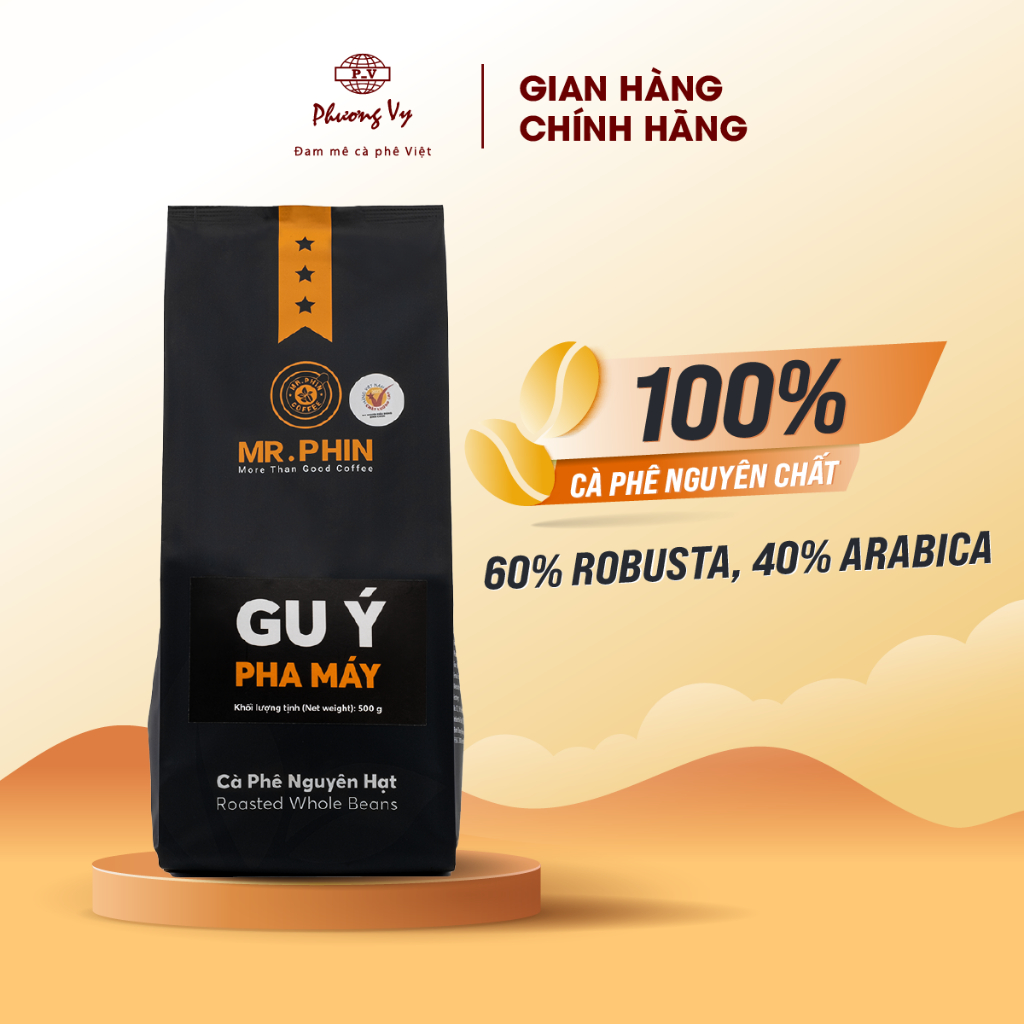 Gu Y ピュアコーヒーマシンブレンド 500g、滑らかな味わい、甘い後味、Mr.フィンコーヒー - 豆全体