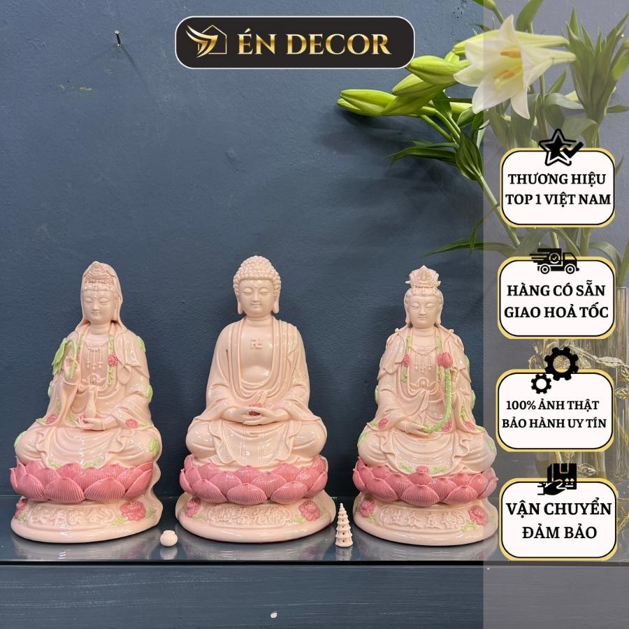 観音菩薩蓮台像29cm ÉN DECOR ピンク陶器の通販・個人輸入代行販売商品