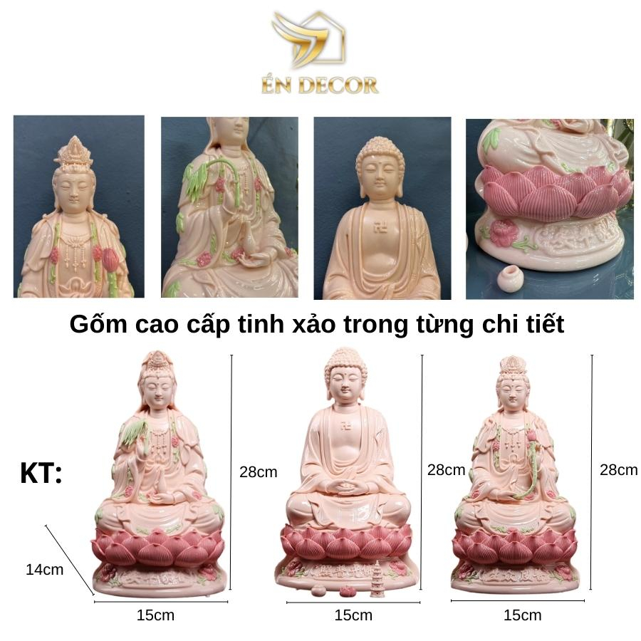 観音菩薩蓮台像29cm ÉN DECOR ピンク陶器の通販・個人輸入代行販売商品