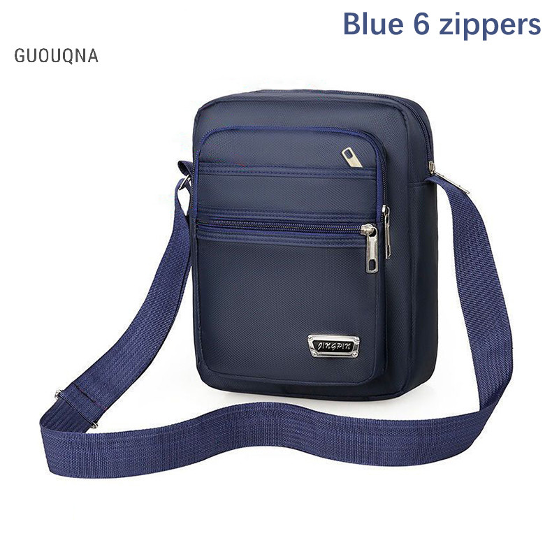 Guouqna メッセンジャー ナイロンショルダーバッグ 防水6ポケット L21