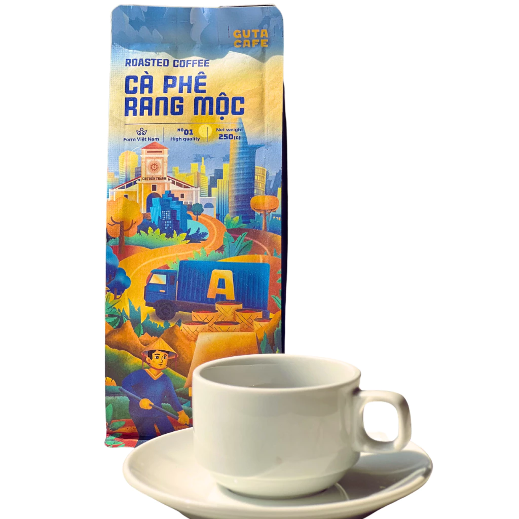GUTA コーヒーパウダー ロブスタ＆アラビカブレンド 濃厚挽きたて 500g