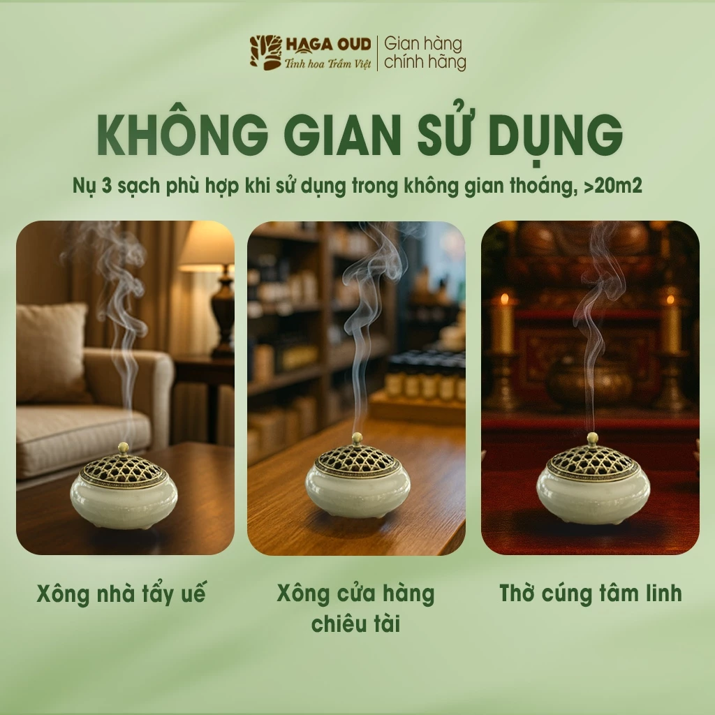 HAGA 3クリーン 沈香お香コーン 2箱セット (純度100%天然沈香パウダー使用) - 空間浄化・厄除け・瞑想に