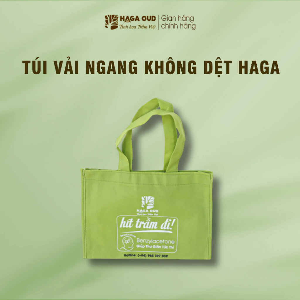 HAGA沈香 環境配慮型 不織布バッグ (25x17x6cm) - エコで多用途