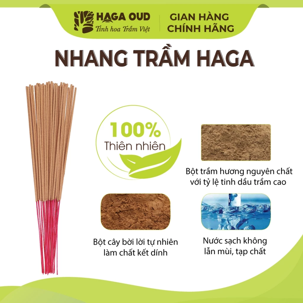 HAGA沈香お香【3クリーン】お徳用2箱セット (30cm, 100本×2) – 健康安全、少煙、穏やかな香り