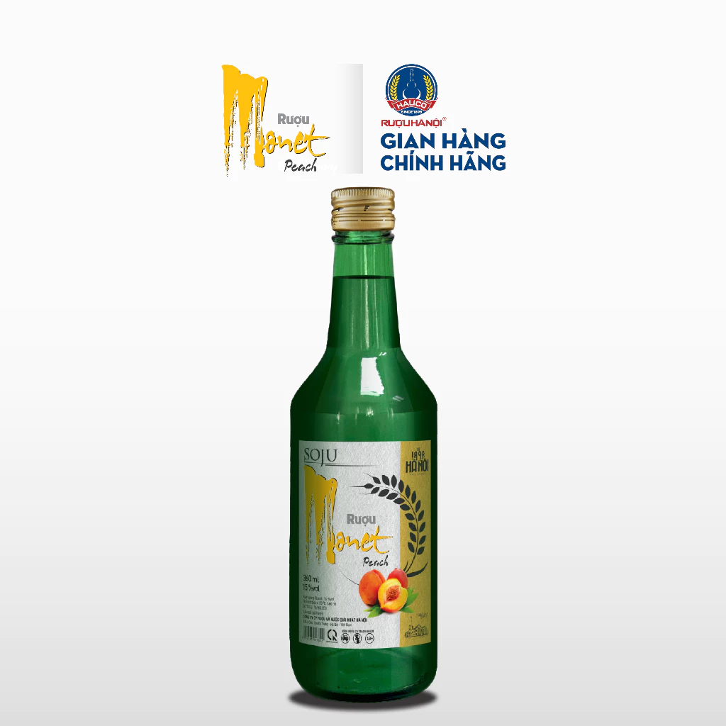 HALICO モネ ピーチソジュ 桃味 15% 360mlボトル