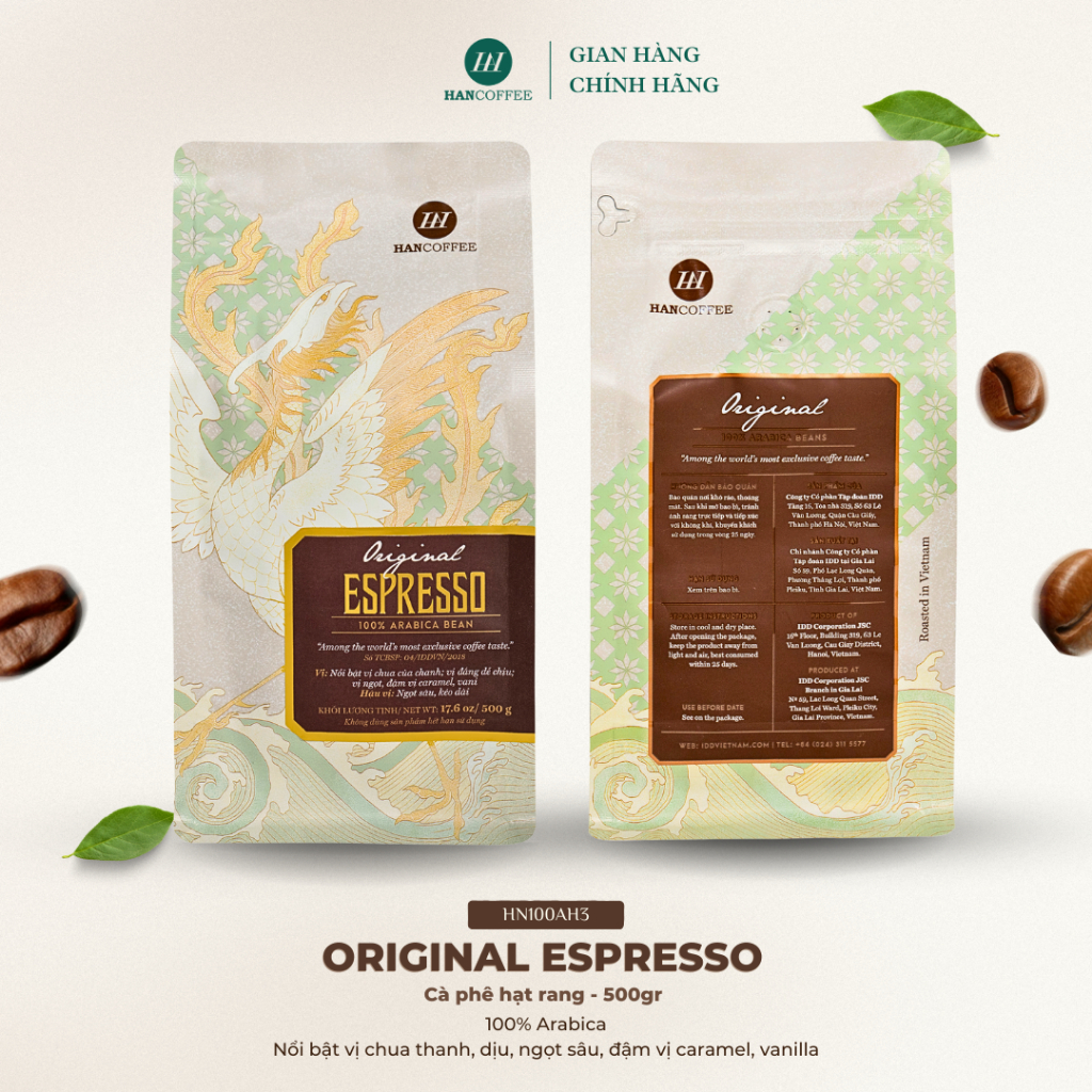 HANACOFFEE ORIGINAL ESPRESSO 100% ARABICA コーヒー、ピュアローストコーヒー