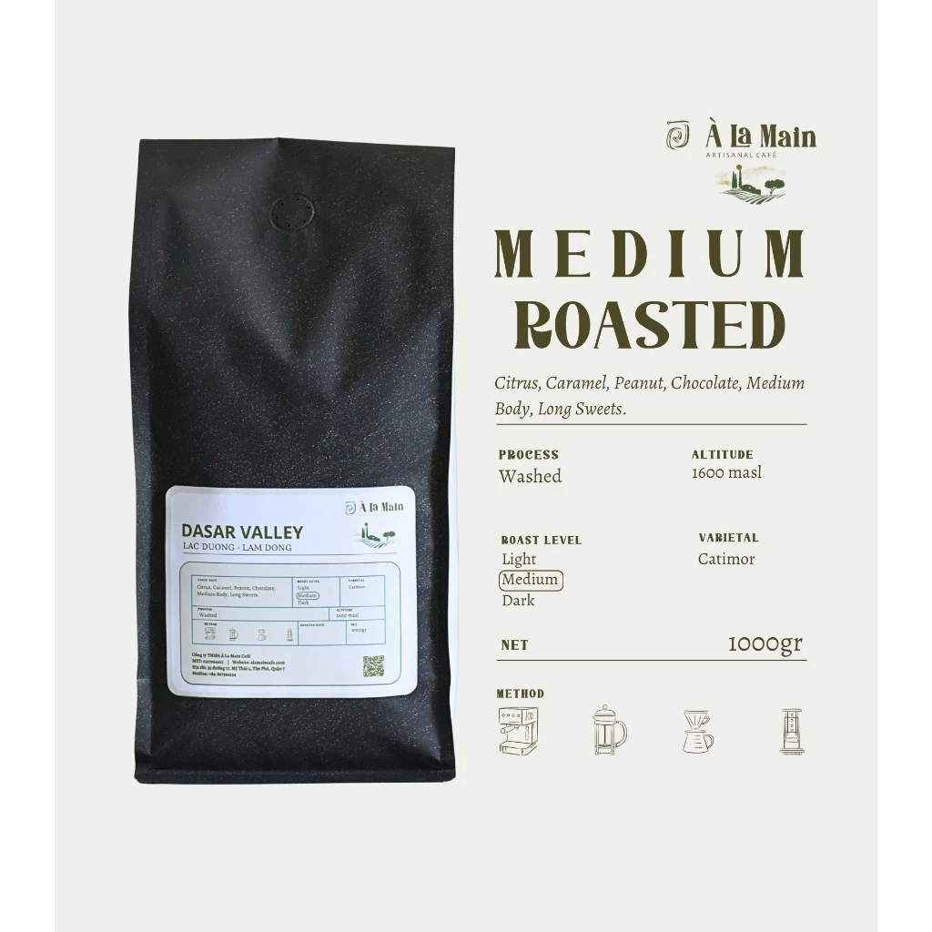 手作りエスプレッソ用 カティモールウォッシュド コーヒー豆 ダサールバレー産 1000g