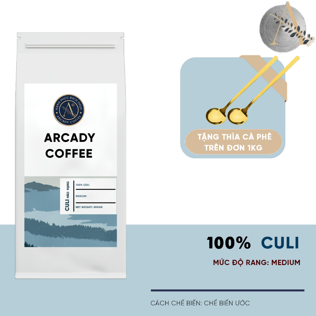 Hao Hang Culi Coffee、100%純粋、木材でローストした、Arcadyコーヒーの苦くて甘い香り - 全豆