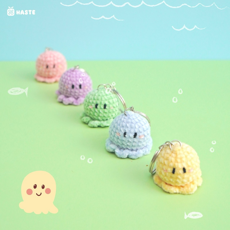 Haste ぬいぐるみシリーズ もこもこアニメキャラクターキーホルダー